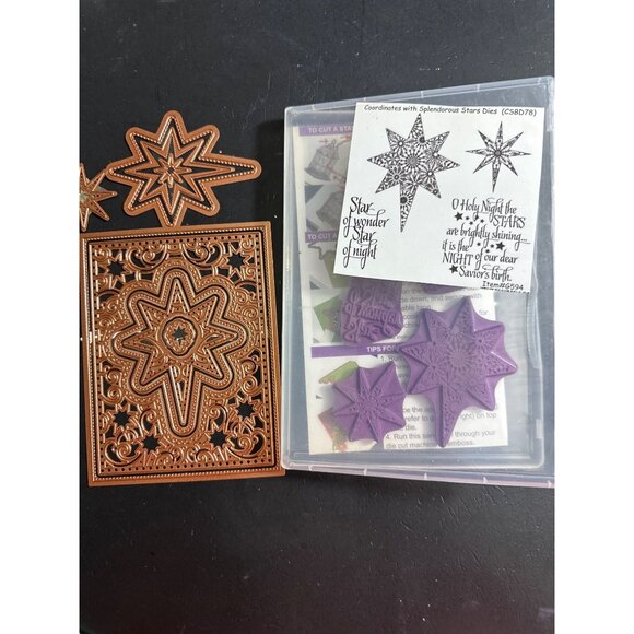 Our Daily Bread Designs Stamps & Die Bundle Flourished Stars, Snowflake - Picture 1 of 5